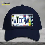 Nationals Strip Art Novelty License Plate Hat Tag Cotton / Navy