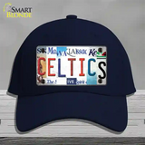 Celtics Strip Art Novelty License Plate Hat Tag Cotton / Navy