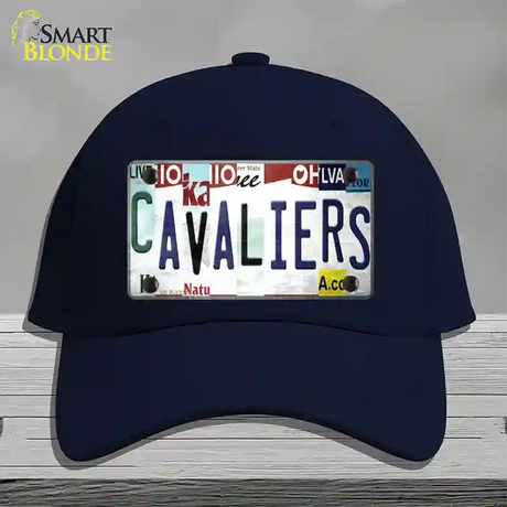 Cavaliers Strip Art Novelty License Plate Hat Tag Cotton / Navy