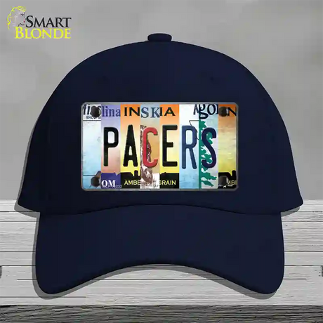 Pacers Strip Art Novelty License Plate Hat Tag Cotton / Navy