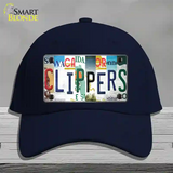 Clippers Strip Art Novelty License Plate Hat Tag Cotton / Navy