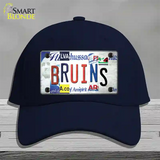 Bruins Strip Art Novelty License Plate Hat Tag Cotton / Navy