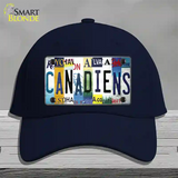 Canadiens Strip Art Novelty License Plate Hat Tag Cotton / Navy