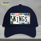 Kings Hockey Strip Art Novelty License Plate Hat Tag Cotton / Navy