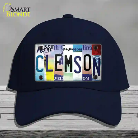 Clemson Strip Art Novelty License Plate Hat Tag Cotton / Navy