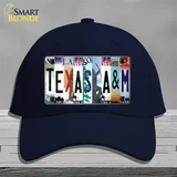 Texas A&M Strip Art Novelty License Plate Hat Tag Cotton / Navy