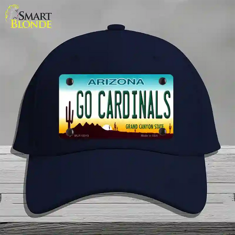 Go Cardinals Novelty License Plate Hat Tag Cotton / Navy