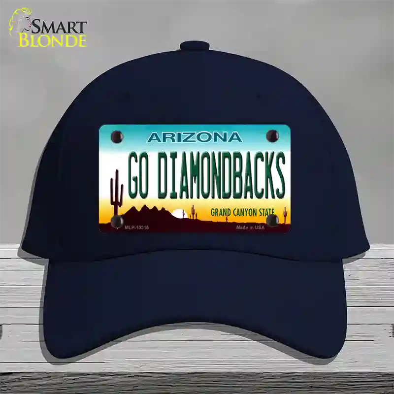 Go Diamondbacks Novelty License Plate Hat Tag Cotton / Navy