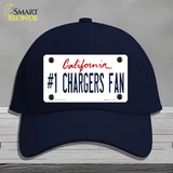 Number 1 Chargers Fan Novelty License Plate Hat Tag Cotton / Navy