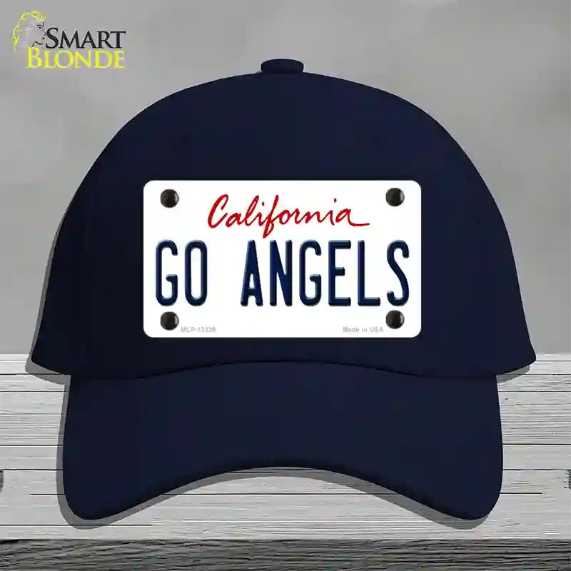 Go Angels Novelty License Plate Hat Tag Cotton / Navy