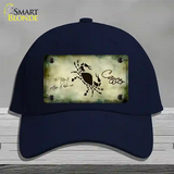 Cancer Zodiac Novelty License Plate Hat Cotton / Navy