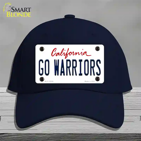 Go Warriors Novelty License Plate Hat Tag Cotton / Navy