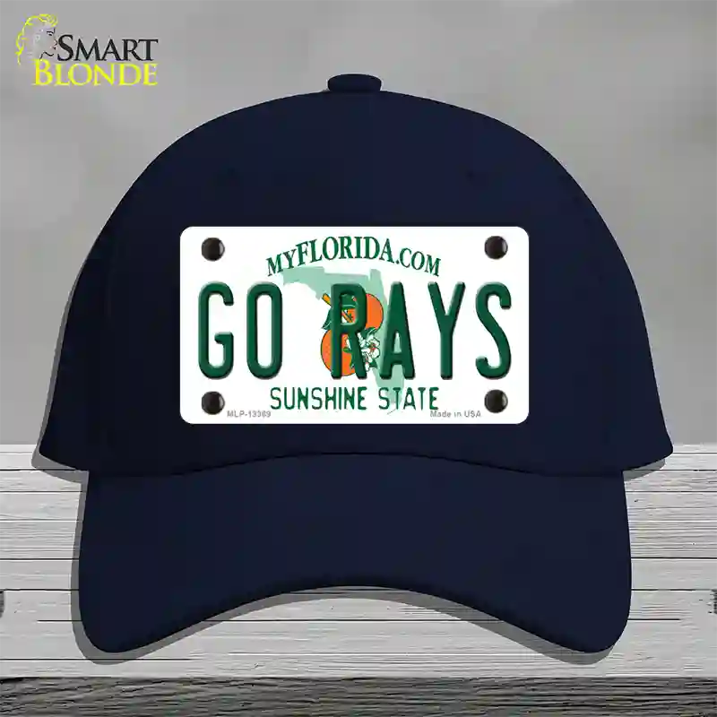 Go Rays Novelty License Plate Hat Tag Cotton / Navy