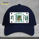 Number 1 Rays Fan Novelty License Plate Hat Tag Cotton / Navy