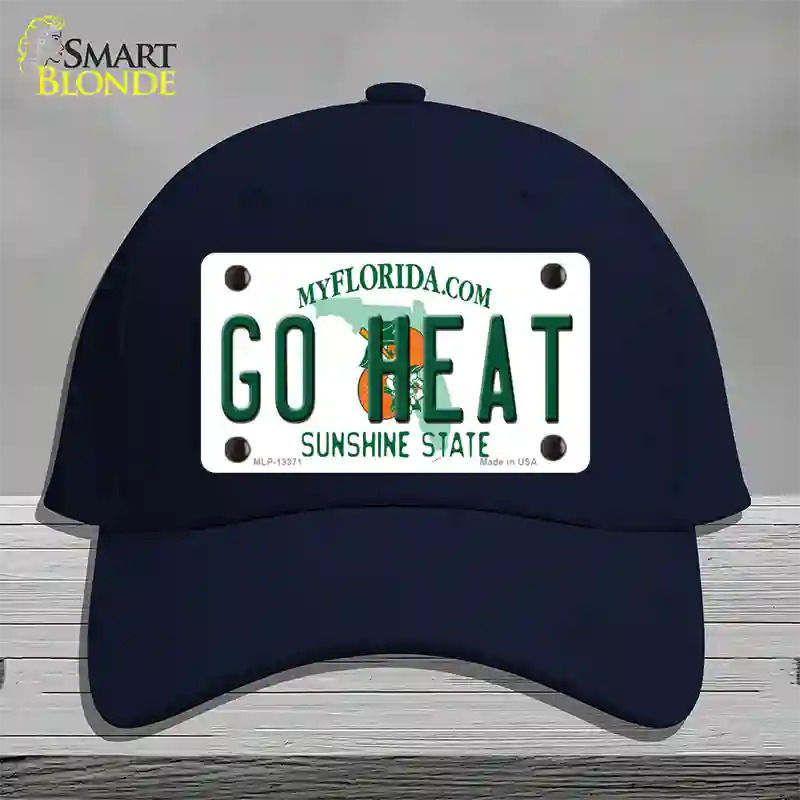 Go Heat Novelty License Plate Hat Tag Cotton / Navy