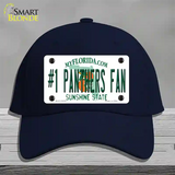 Number 1 Panthers Fan Novelty License Plate Hat Tag Cotton / Navy