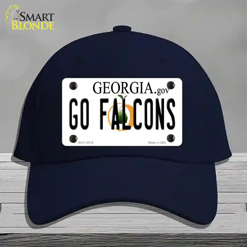 Go Falcons Novelty License Plate Hat Tag Cotton / Navy