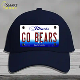 Go Bears Novelty License Plate Hat Tag Cotton / Navy