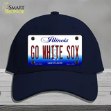 Go White Sox Novelty License Plate Hat Tag Cotton / Navy