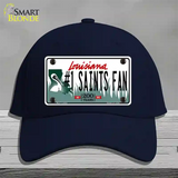 Number 1 Saints Fan Novelty License Plate Hat Tag Cotton / Navy