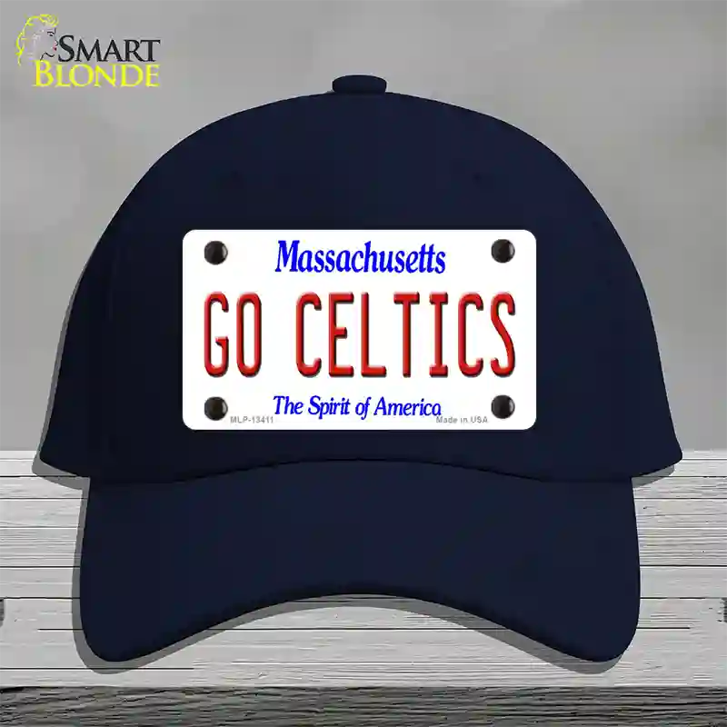 Go Celtics Novelty License Plate Hat Tag Cotton / Navy