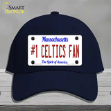 Number 1 Celtics Fan Novelty License Plate Hat Tag Cotton / Navy