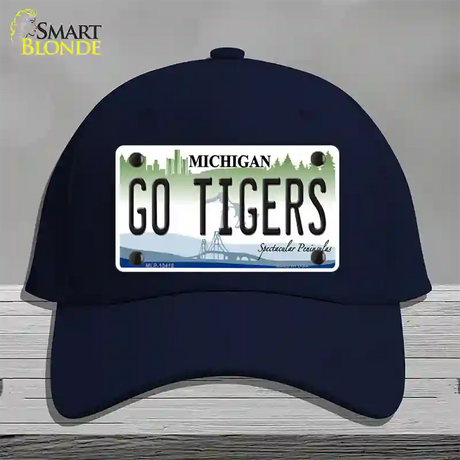 Go Tigers Novelty License Plate Hat Tag Cotton / Navy