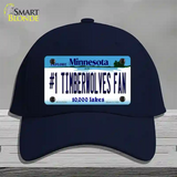 Number 1 Timberwolves Fan Novelty License Plate Hat Tag Cotton / Navy