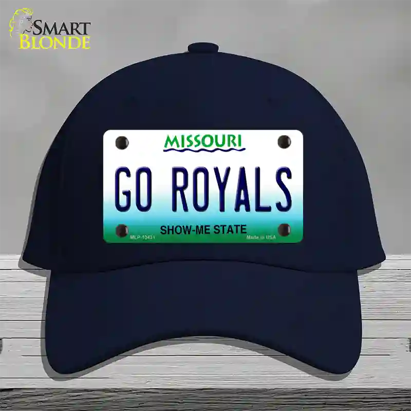 Go Royals Novelty License Plate Hat Tag Cotton / Navy