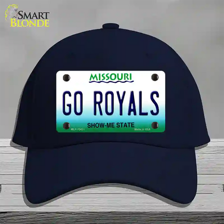 Go Royals Novelty License Plate Hat Tag Cotton / Navy