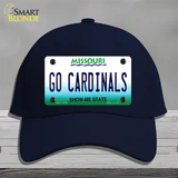 Missouri Plate Go Cardinals Novelty License Plate Hat Tag Cotton / Navy