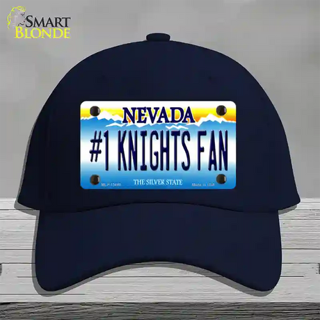 Number 1 Golden Knights Fan Novelty License Plate Hat Tag Cotton / Navy