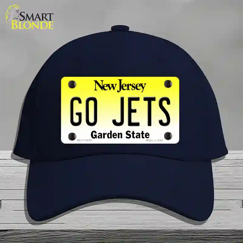 Go Jets Novelty License Plate Hat Tag Cotton / Navy