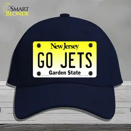 Go Jets Novelty License Plate Hat Tag Cotton / Navy