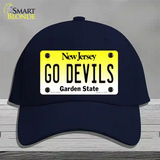 Go Devils Novelty License Plate Hat Tag Cotton / Navy