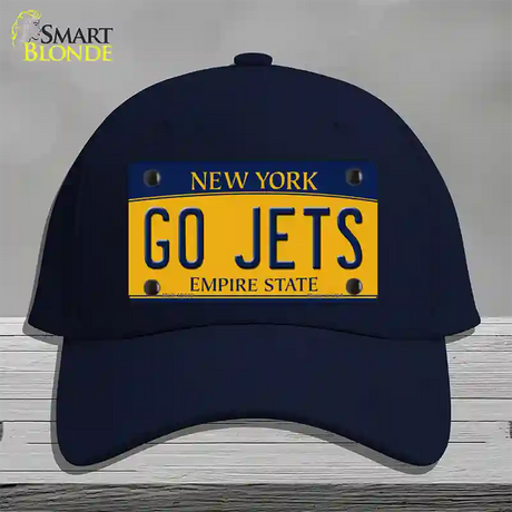 New York Go Jets Novelty License Plate Hat Tag Cotton / Navy