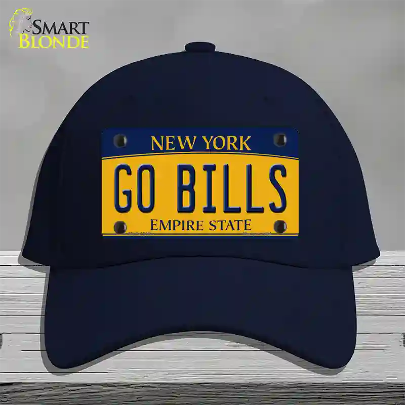 Go Bills Novelty License Plate Hat Tag Cotton / Navy