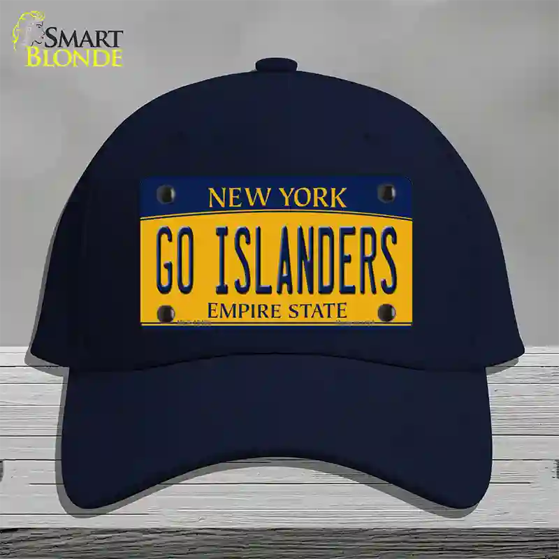 Go Islanders Novelty License Plate Hat Tag Cotton / Navy