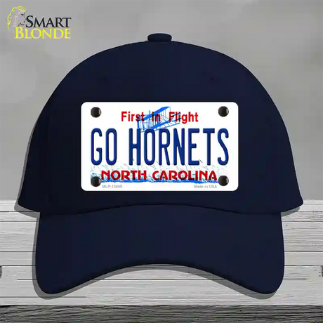 Hornets Fan Novelty License Plate Hat Tag Cotton / Navy