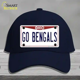 Go Bengals Novelty License Plate Hat Tag Cotton / Navy