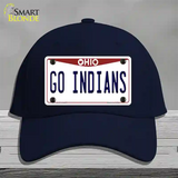 Go Indians Novelty License Plate Hat Tag Cotton / Navy