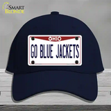 Go Blue Jackets Novelty License Plate Hat Tag Cotton / Navy