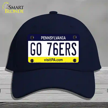 Go 76ers Novelty License Plate Hat Tag Cotton / Navy