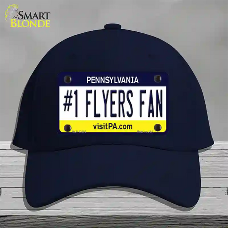 Number 1 Flyers Fan Novelty License Plate Hat Tag Cotton / Navy