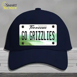 Go Grizzlies Novelty License Plate Hat Tag Cotton / Navy