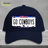 Go Cowboys Novelty License Plate Hat Tag Cotton / Navy