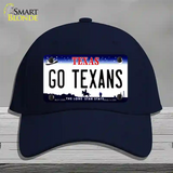 Go Texans Novelty License Plate Hat Tag Cotton / Navy