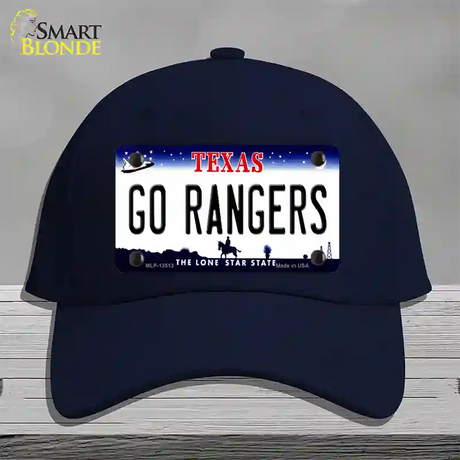 Go Rangers Texas Novelty License Plate Hat Tag Cotton / Navy