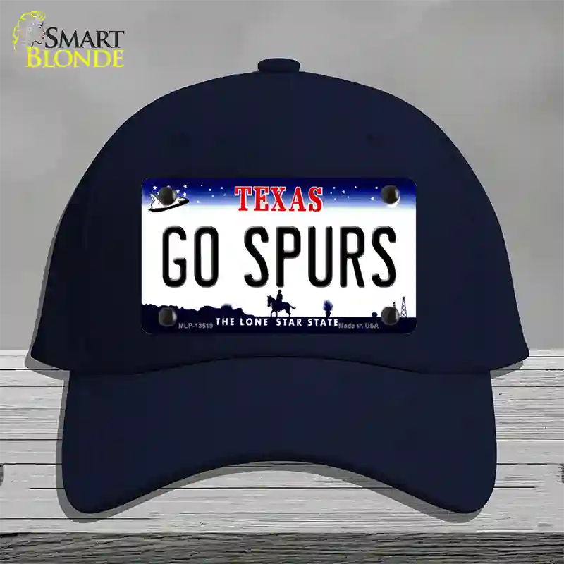 Go Spurs Novelty License Plate Hat Tag Cotton / Navy