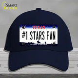 Number 1 Stars Fan Novelty License Plate Hat Tag Cotton / Navy